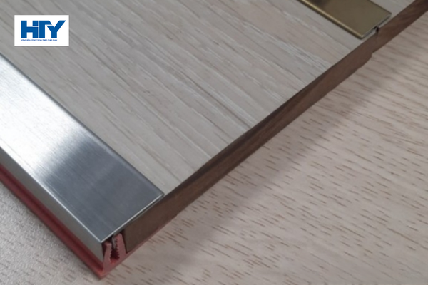 Nẹp F inox sàn gỗ